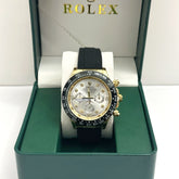 Rolex Daytona Cosmograph Oysterflex Diamond Gold Silver Dial 40mm