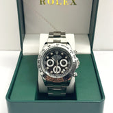 Rolex Daytona Cosmograph Steel Black Diamond Dial 40mm