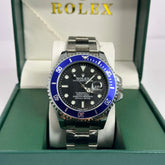 Rolex Submariner Blue Bezel Black Openback Dial 40mm
