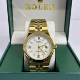 Rolex Land-Dweller Gold White Dial 40mm