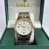 Rolex Land-Dweller Rose Gold White Dial 40mm