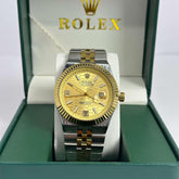 Rolex Land-Dweller Half Gold Dial 40mm