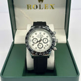 Rolex Daytona Cosmograph Panda Oysterflex White Dial 40mm