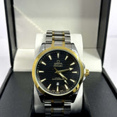 Omega Seamaster Aqua Terra Half Gold Black Dial 43mm