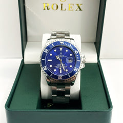 Rolex Submariner Blue Dial Openback Dial 40mm