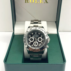 Rolex Daytona Cosmograph Steel Black Diamond Dial 40mm