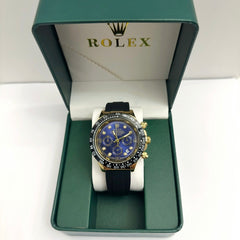 Rolex Daytona Cosmograph Oysterflex Diamond Gold Blue Dial 40mm