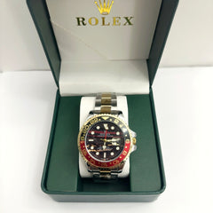 Rolex GMT-Master II Half Gold Tiger Iron Dial 40mm