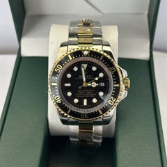 Rolex Sea Dweller Half Gold Black Dial 44mm