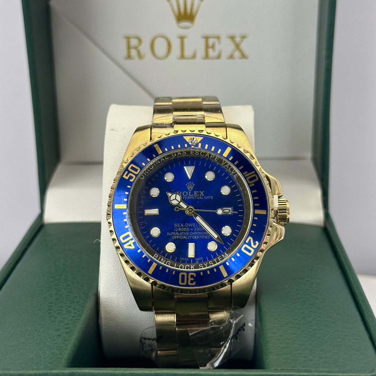 Rolex Sea Dweller Gold Blue Dial 44mm