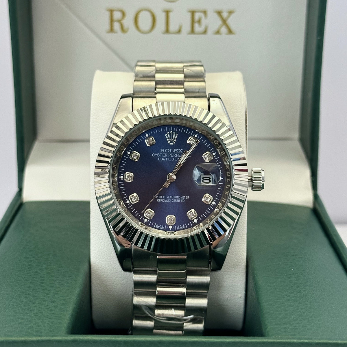 Rolex Datejust Diamond Blue Dial 41mm
