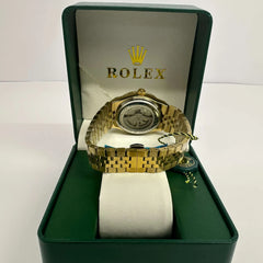 Rolex Land-Dweller Gold Silver Dial 40mm