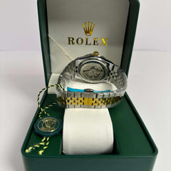 Rolex Land-Dweller Half Gold Green Dial 40mm