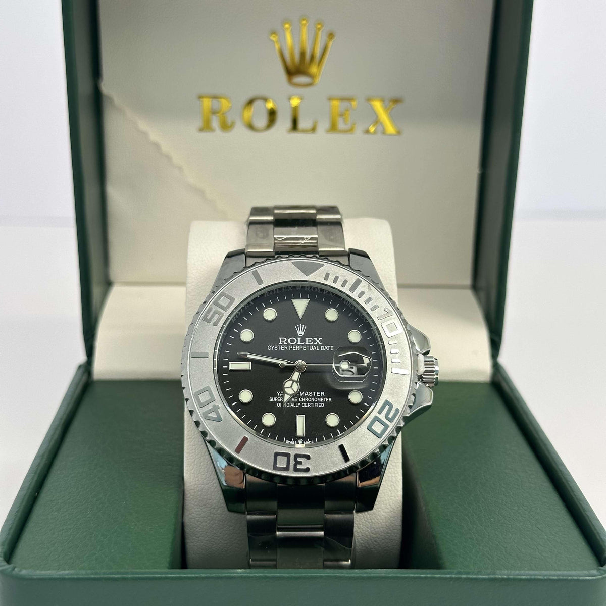Rolex Yacht Master Platinum Black Dial 40mm