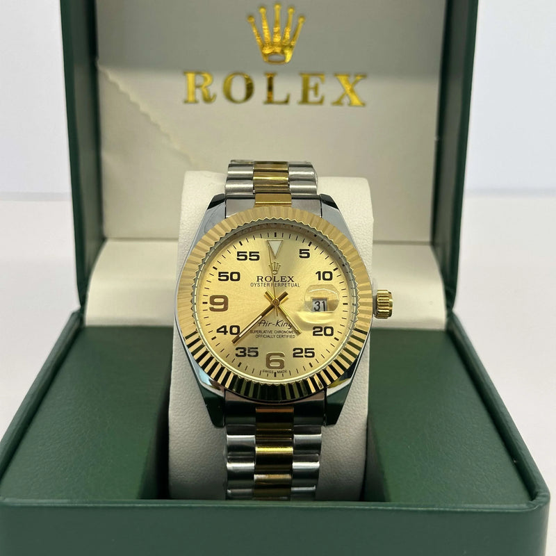 Rolex Air King Half Gold Dial 40mm