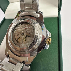 Rolex Yacht Master Half Gold Bezel Silver Dial 40mm