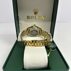 Rolex Lady Datejust Gold Silver Dial 28mm
