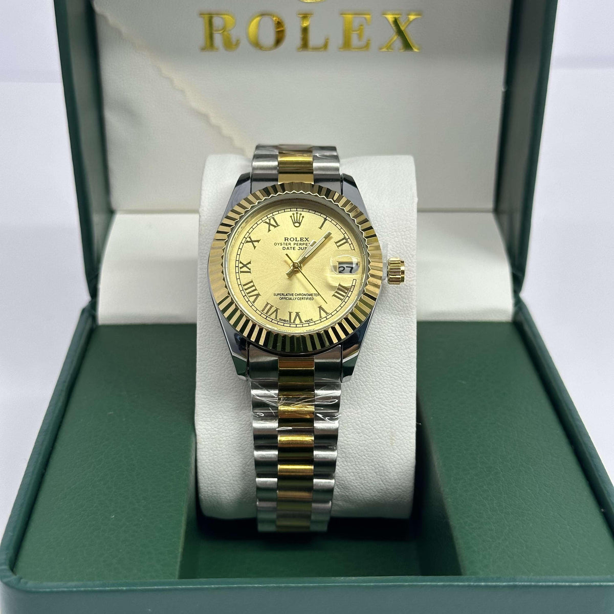 Rolex Lady Datejust Half Gold Dial 28mm