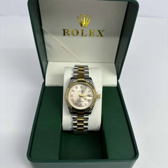 Rolex Lady Datejust Half Gold Pink Dial 28mm