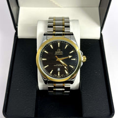 Omega Seamaster Aqua Terra Half Gold Black Dial 43mm