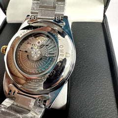 Omega Seamaster Aqua Terra Half Gold White Dial 43mm