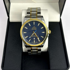 Omega Seamaster Aqua Terra Half Gold Blue Dial 43mm