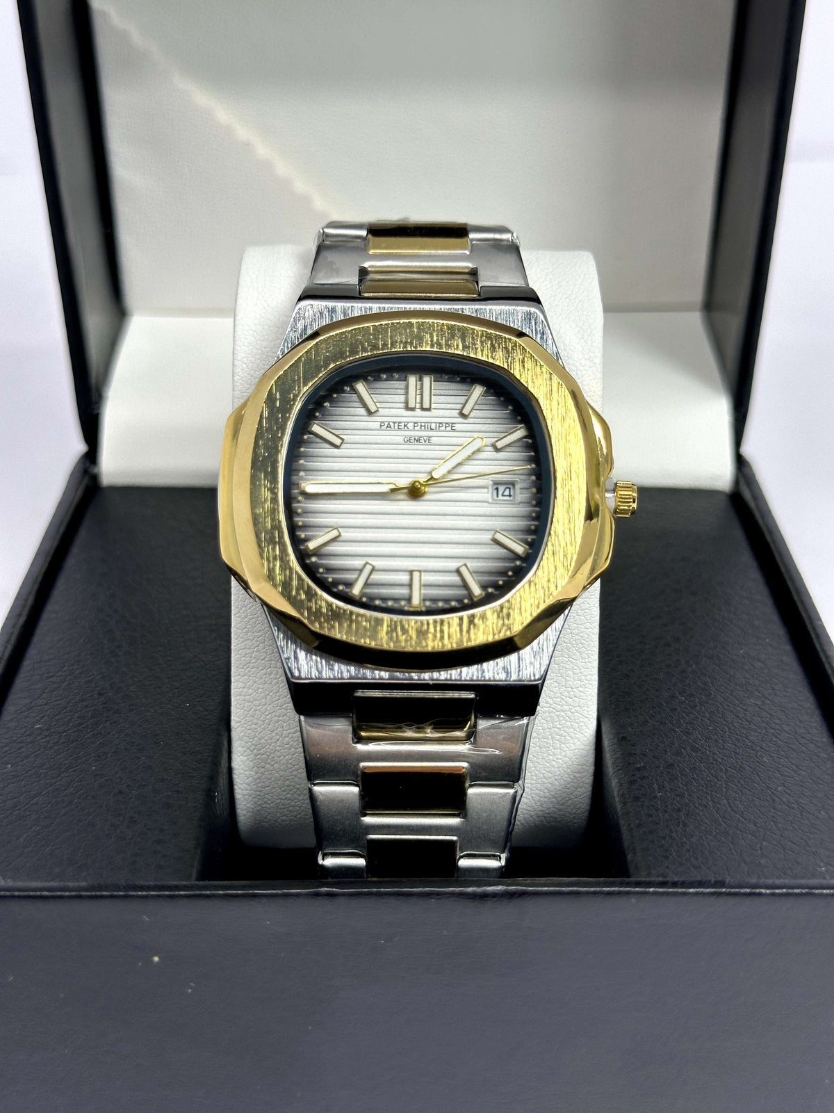 Patek Philippe Nautilus Half Gold Grey Gradient Dial 40mm