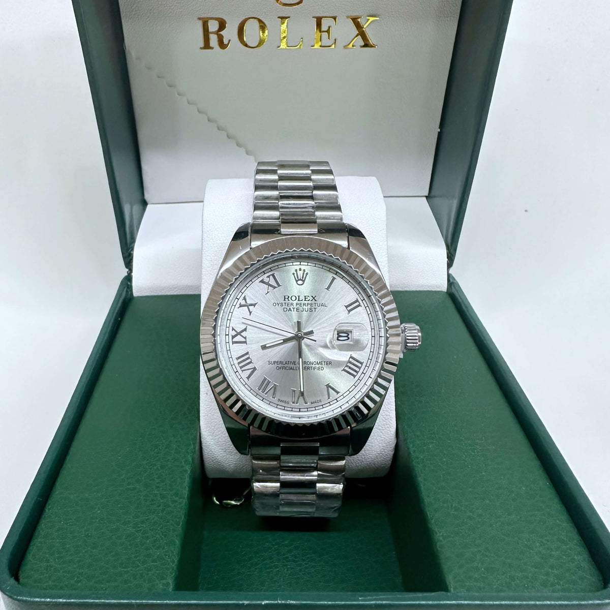 Rolex Datejust 41 Steel White Roman Dial 41mm