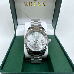 Rolex Datejust 41 Steel White Roman Dial 41mm