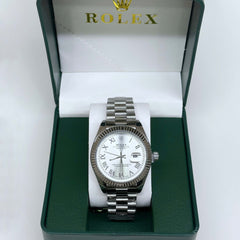 Rolex Datejust 41 Steel White Roman Dial 41mm