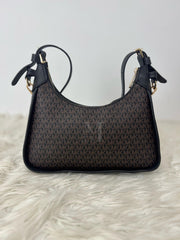 Michael Kors Wilma Brown Black Shoulder Bag
