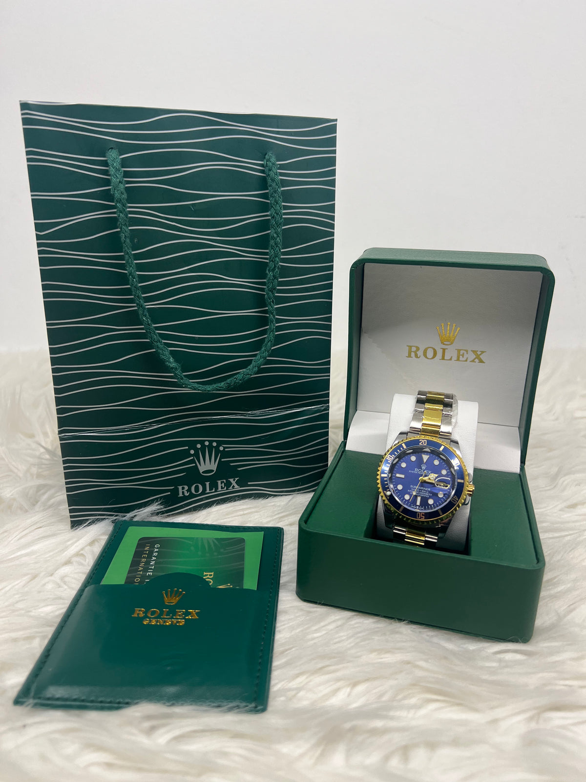 Rolex Submariner Date Half Gold Blue Dial