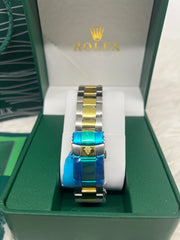 Rolex Submariner Date Half Gold Blue Dial