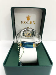 Rolex Submariner Half Gold Green Dial Openback Dial 40mm